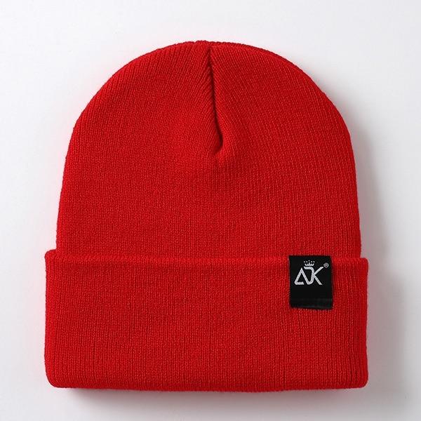 red-knitted-modern-urban-unisex-warm-hat