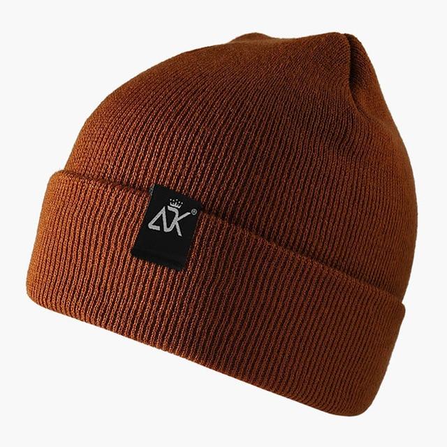 brown-knitted-modern-urban-unisex-warm-hat