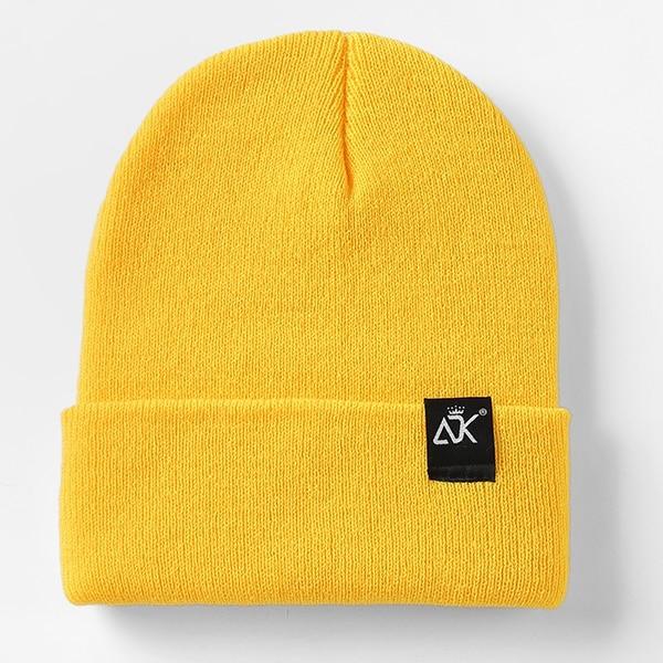 yellow-knitted-modern-urban-unisex-warm-hat