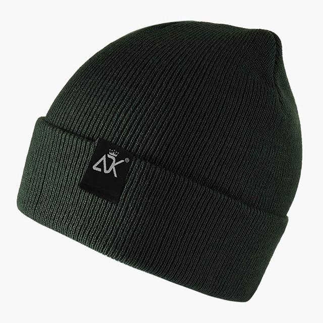 black-knitted-modern-urban-unisex-warm-hat