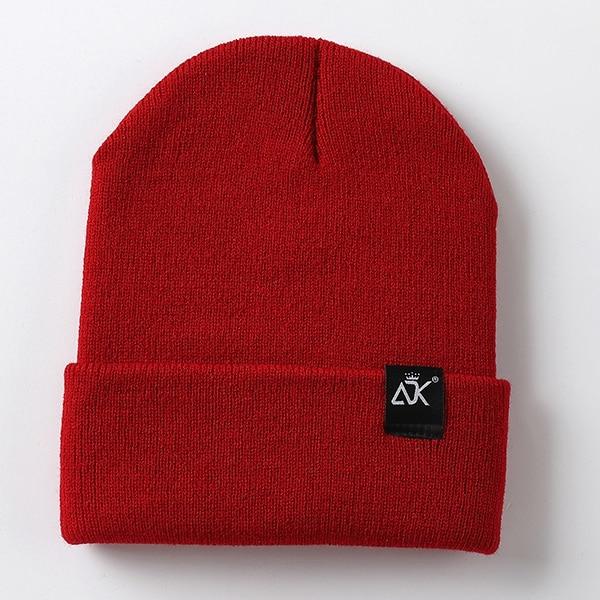 red-knitted-modern-urban-unisex-warm-hat